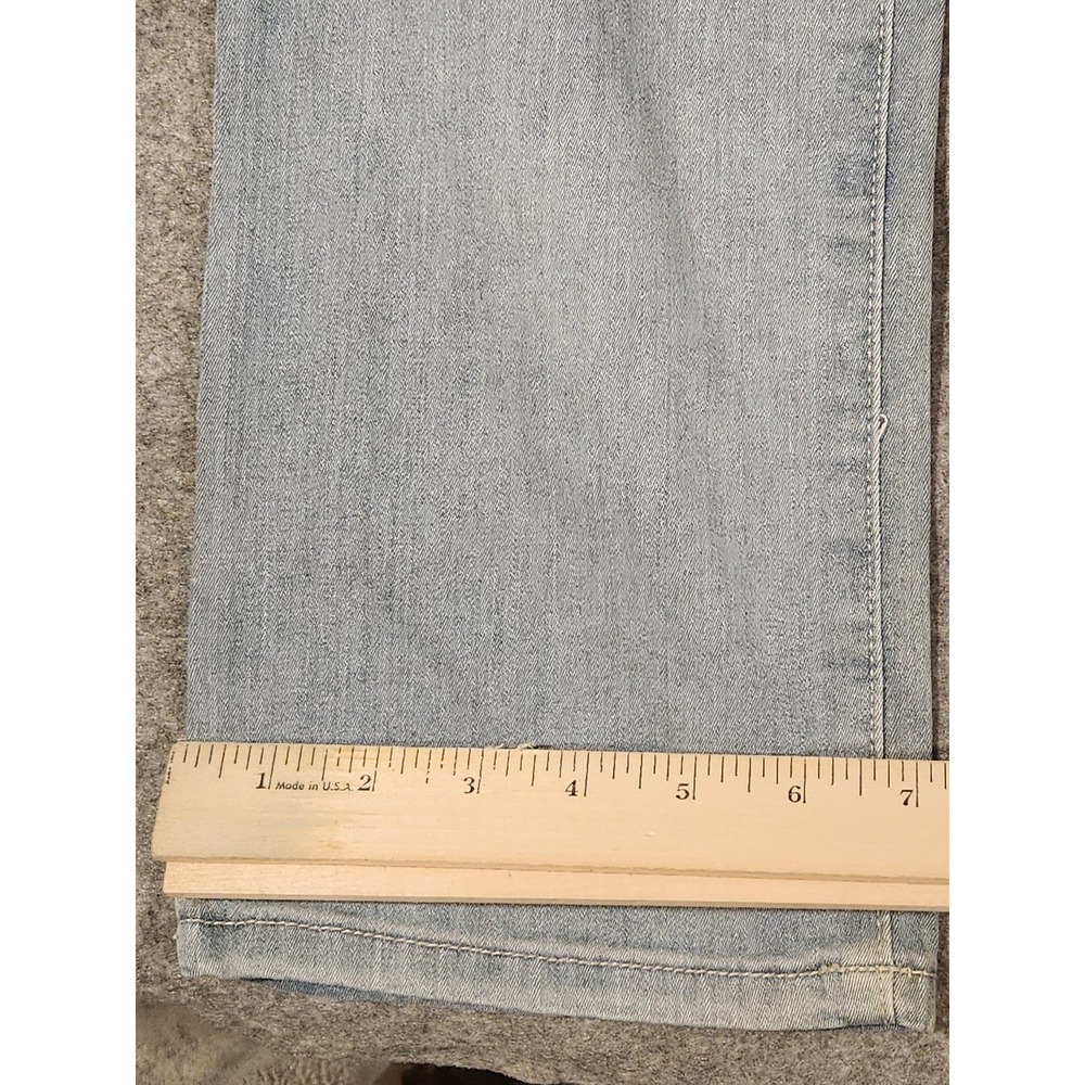 Vintage Y2K Guess Jeans Womens 31 Light Wash Mid Rise Straight Stretch Denim Fox - Picture 7 of 11